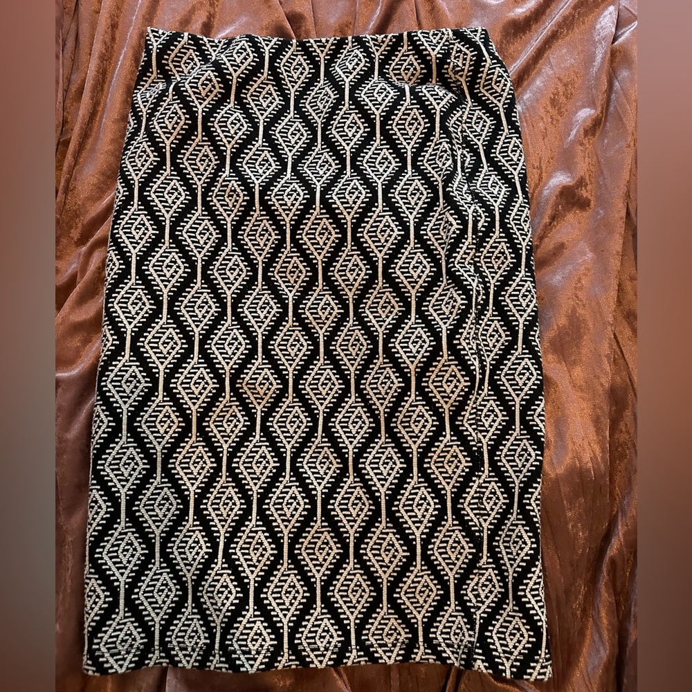 NWOT Zara patterned midi, bodycon skirt